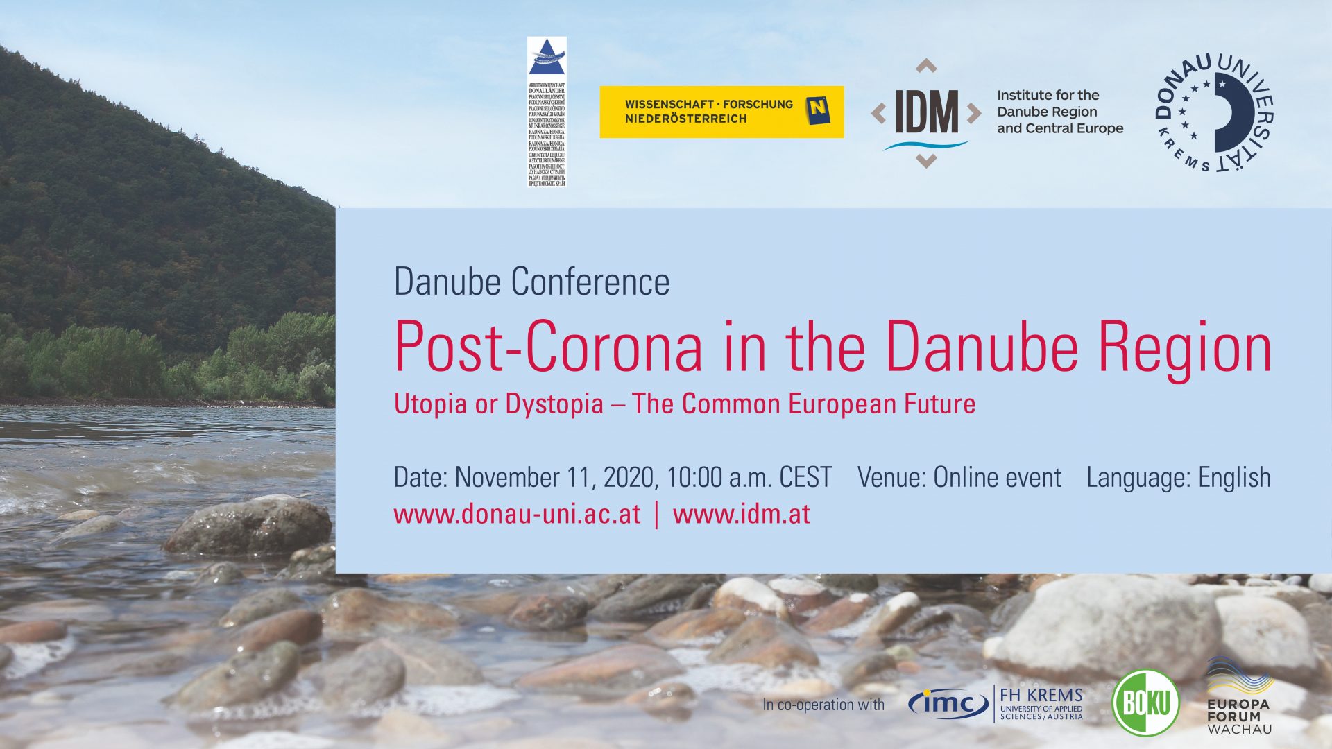 Danube Conference 2020 - Post-Corona in the Danube Region