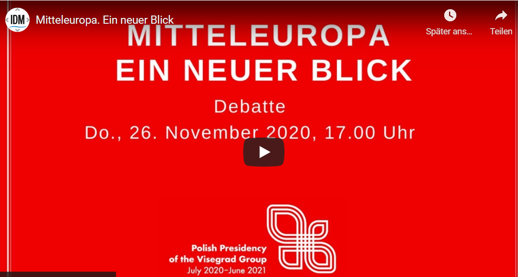 Online-Debatte "Mitteleuropa. Ein neuer Blick"
