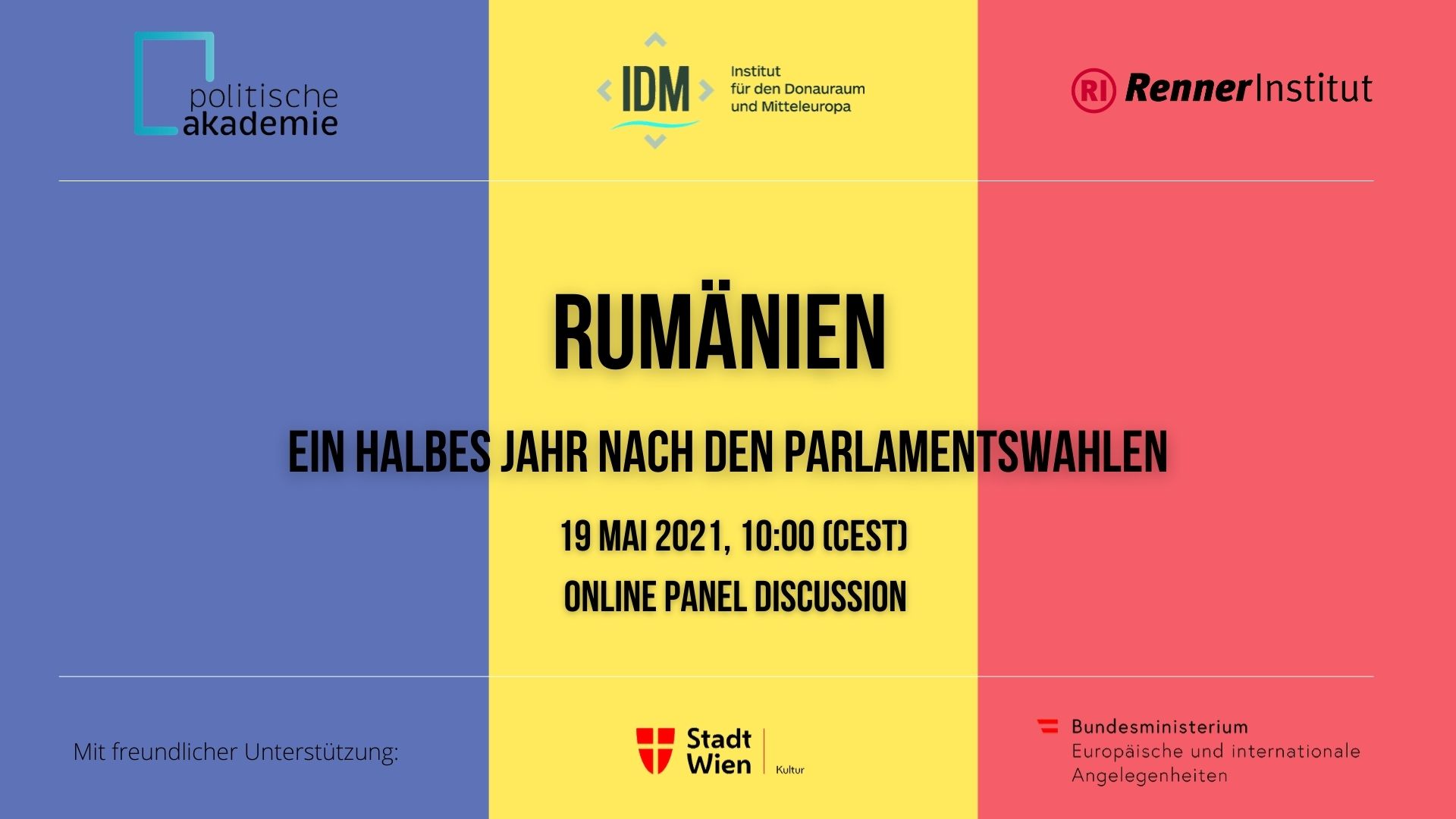 Online Podiumsdiskussion "Rumänien ein halbes Jahr nach den Parlamentswahlen"