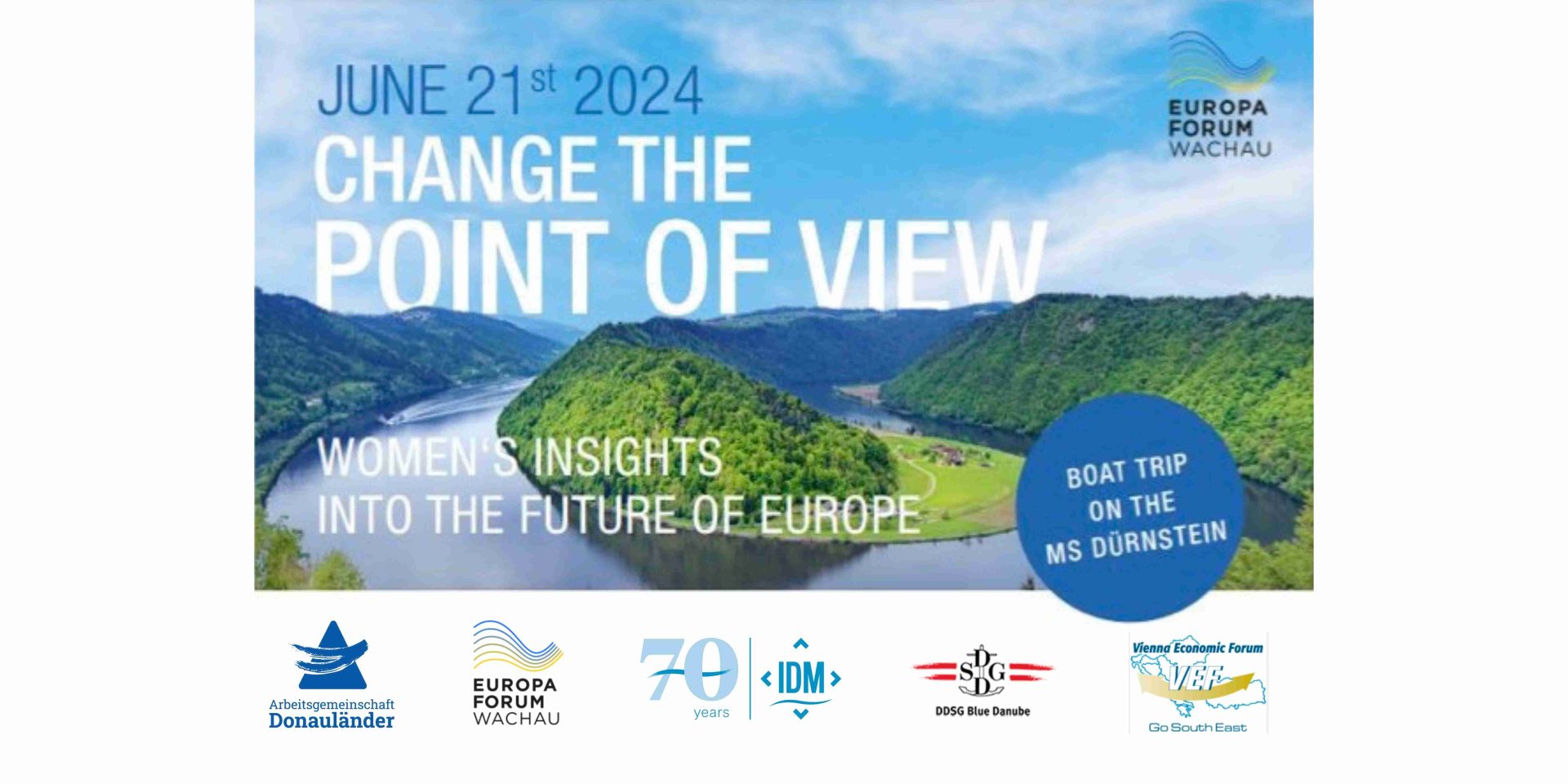 Danube Salon at Europa-Forum Wachau 2024: CHANGE THE POINT OF VIEW - Women‘s Insights into the Future of Europe 